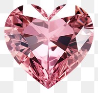 PNG Pink heart shaped gem gemstone jewelry diamond. AI generated Image by rawpixel.