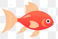 PNG Fish swimming goldfish animal pomacentridae. AI generated Image by rawpixel.