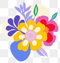 PNG  Flower pattern plant aster. AI generated Image by rawpixel.