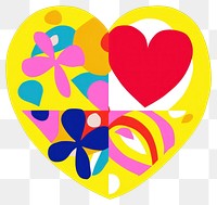 PNG  Heart shape creativity pattern. AI generated Image by rawpixel.