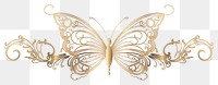 PNG  Butterfly gold accessories creativity. AI generated Image by rawpixel.