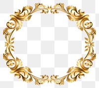 PNG  Curse gold frame white background. AI generated Image by rawpixel.