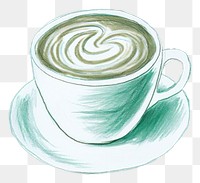 PNG Coffee sketch drink green. 