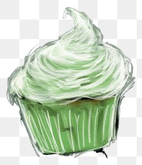 PNG Cupcake dessert icing cream. AI generated Image by rawpixel.