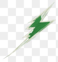 PNG Bolt symbol sketch green. AI generated Image by rawpixel.