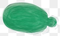 PNG Speech bubble blackboard sketch green. AI generated Image by rawpixel.