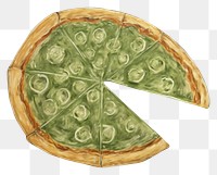 PNG Pizza green food freshness. AI generated Image by rawpixel.