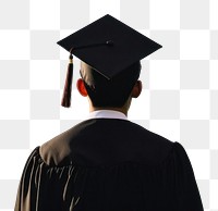 PNG  Back of a men student graduation adult intelligence achievement