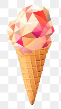 PNG Icecream dessert food cone. AI generated Image by rawpixel.