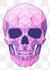 PNG Skull art purple creativity. AI generated Image by rawpixel.