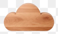 Cloud icon shape wood furniture white background. AI generated Image by rawpixel.