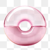 PNG Donut glass toy white background confectionery simplicity. AI generated Image by rawpixel.