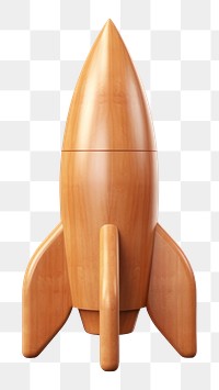 Rocket icon missile wood white background. 