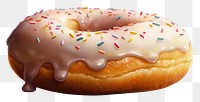 PNG Close up donut dessert food cake. AI generated Image by rawpixel.