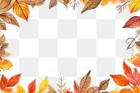 PNG Autumn leaves illustration backgrounds pattern plant. 