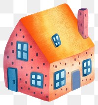 PNG Town house architecture building cartoon. AI generated Image by rawpixel.