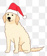 PNG  Beagal wearing santa hat mammal animal pet. AI generated Image by rawpixel.
