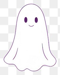 PNG Simple ghost smiling cartoon line representation. AI generated Image by rawpixel.