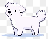PNG Cute dog cartoon mammal animal. AI generated Image by rawpixel.