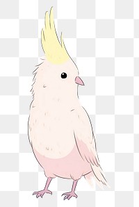 PNG  Cockatiel cockatoo animal parrot. AI generated Image by rawpixel.