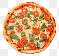 PNG Pizza food mozzarella vegetable. AI generated Image by rawpixel.