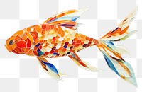 PNG Koi fish goldfish animal white background. AI generated Image by rawpixel.