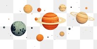 PNG  Solar system astronomy planet space. AI generated Image by rawpixel.