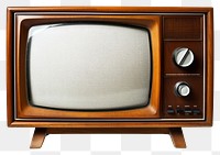 PNG Vintage television screen white background electronics. AI generated Image by rawpixel.