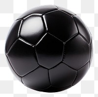 PNG Balck scoccer ball football sports white background. AI generated Image by rawpixel.