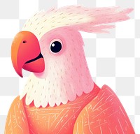 PNG Cute cockatoo cartoon drawing animal. AI generated Image by rawpixel.