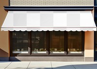 Cafe facade png mockup, transparent design