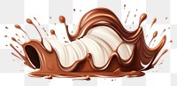 PNG Chocolate dessert food white background. AI generated Image by rawpixel.