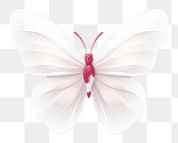 PNG Butterfly white petal heart. 