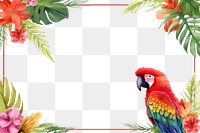 PNG Parrot plant bird vegetation. AI generated Image by rawpixel.