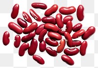 PNG  Food bean red white background. AI generated Image by rawpixel.