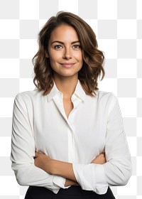 PNG  Businesswoman portrait blouse adult