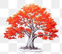 PNG Maple tree drawing sketch. AI generated Image by rawpixel.