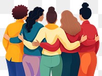 PNG  Embrace Diversity people adult togetherness friendship. AI generated Image by rawpixel.