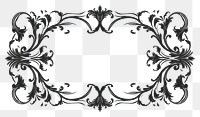 PNG Vintage ornament frame graphic backgrounds graphics pattern