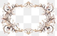 PNG Vintage aesthetic ornament frame backgrounds graphics pattern. AI generated Image by rawpixel.