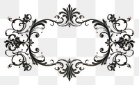 PNG Vintage elegant ornament frame graphics pattern architecture. 