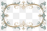 PNG Vintage elegant ornament frame backgrounds graphics pattern