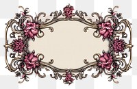 PNG Victorian ornament frame graphics pattern accessories. AI generated Image by rawpixel.
