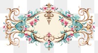 PNG Victorian ornament frame graphics pattern art