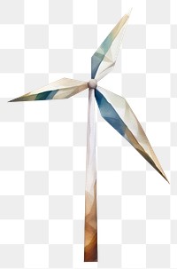 PNG Wind turbine machine art white background. AI generated Image by rawpixel.