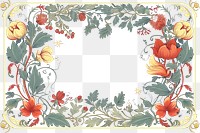PNG William morris inspired ornament frame backgrounds graphics pattern