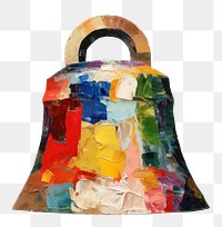 PNG  Bell painting lock white background. AI generated Image by rawpixel.