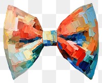 PNG  Bow painting white background accessories. AI generated Image by rawpixel.