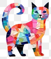 PNG  Cat collage mammal shape. AI generated Image by rawpixel.