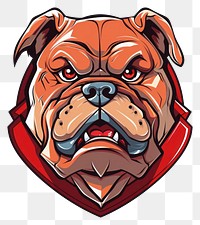 PNG Bulldog animal mammal logo. 